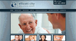 Desktop Screenshot of ellicottcityoralsurgery.com