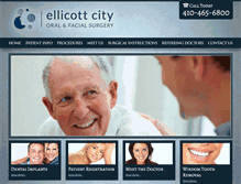 Tablet Screenshot of ellicottcityoralsurgery.com